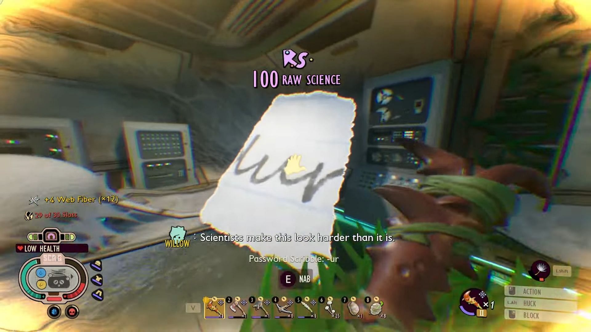 Clear out enemies before interacting with the password (Image via Xbox Game Studios | YouTube/HylianMom)